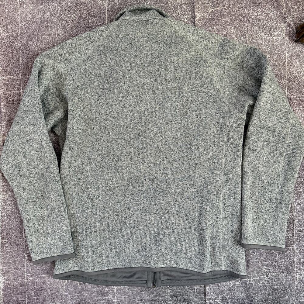 Men's Patagonia Heather Gray Stonewash Better Sweater Fleece Zip Up Jacket Sz M - Picture 3 of 3